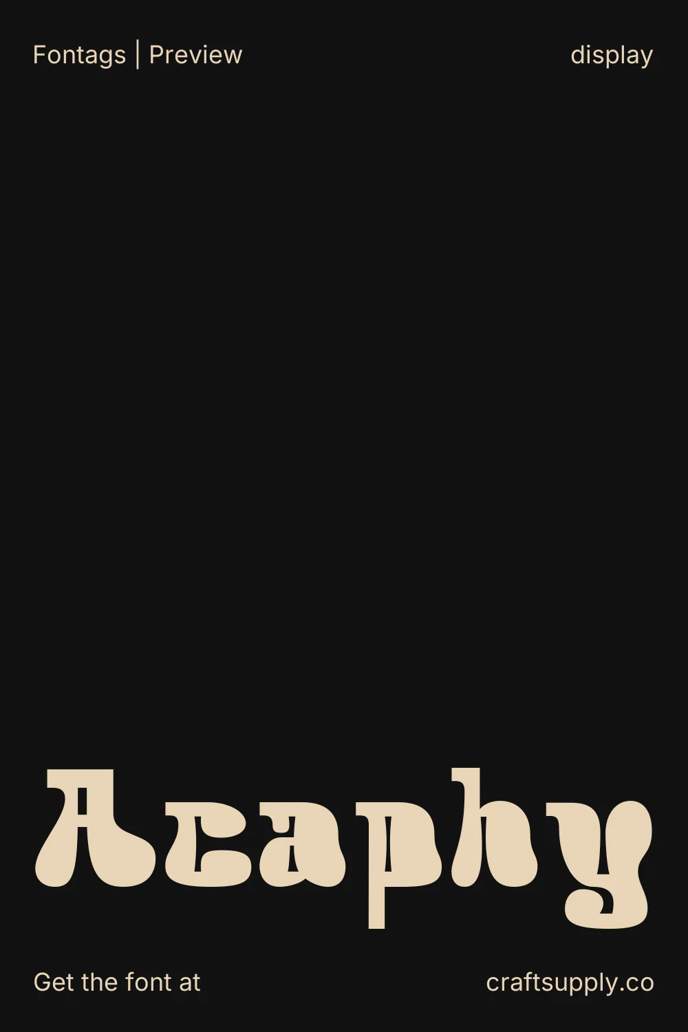 Acaphy specimen 1