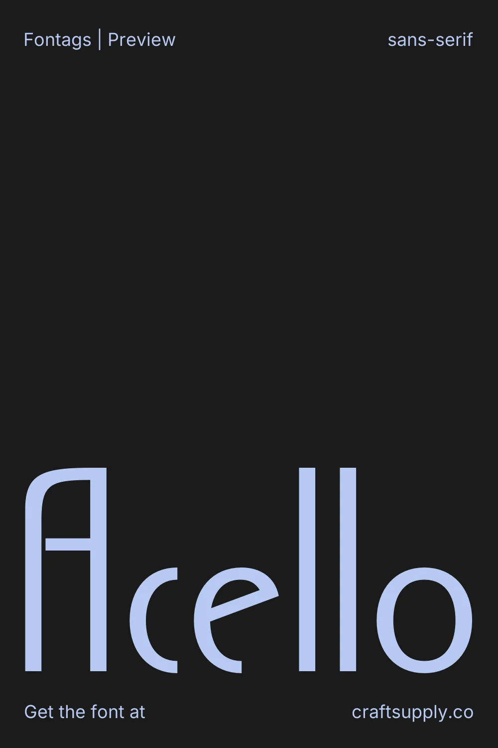Acello specimen 1