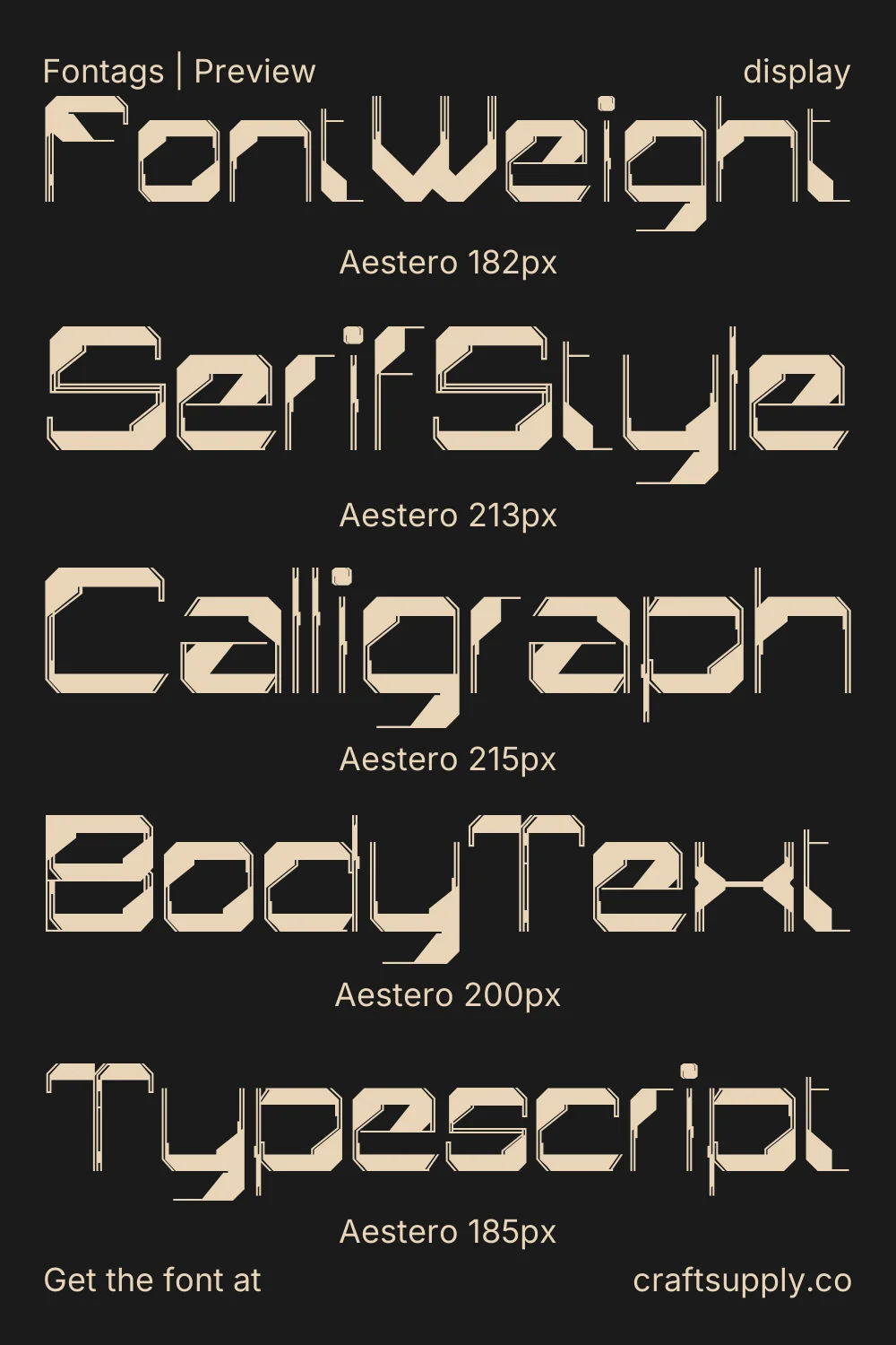 Aestero specimen 9