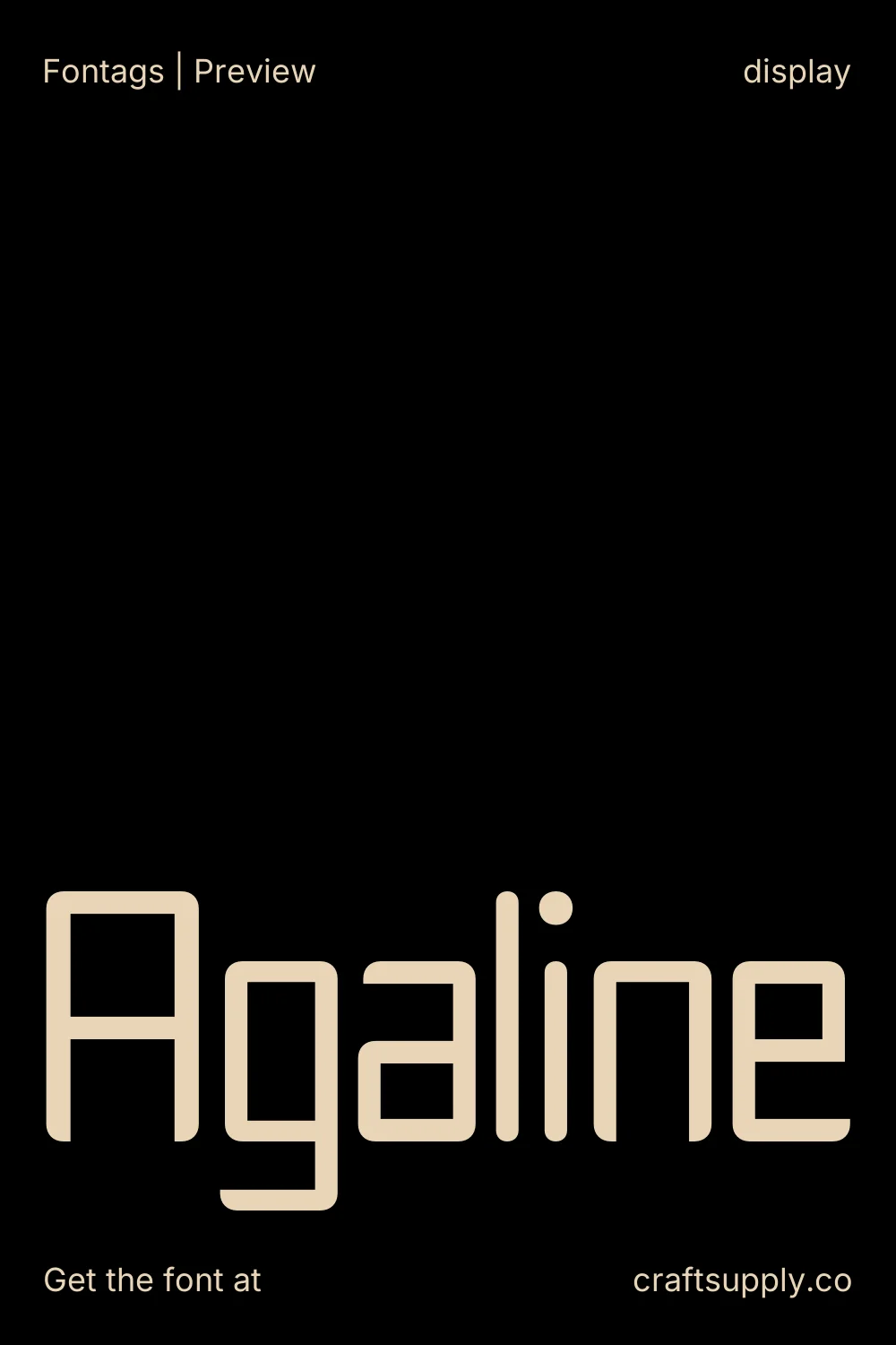 Agaline specimen 1