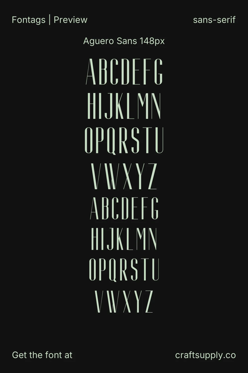 Aguero Sans specimen 8
