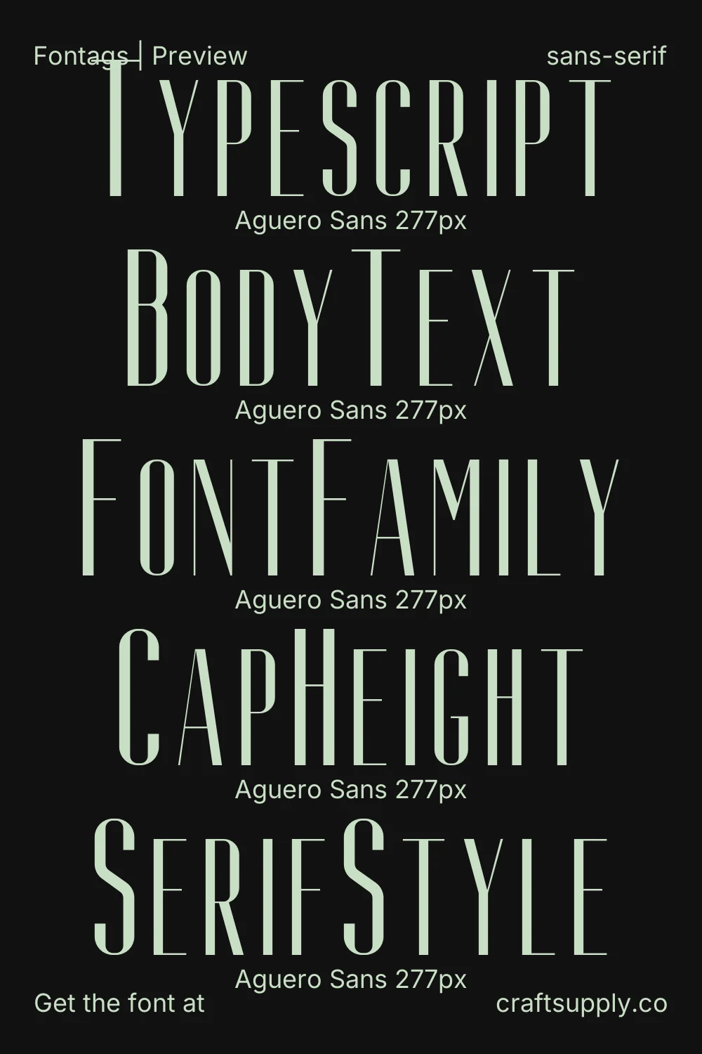 Aguero Sans specimen 9