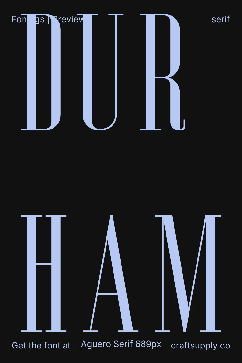 Aguero Serif specimen 3