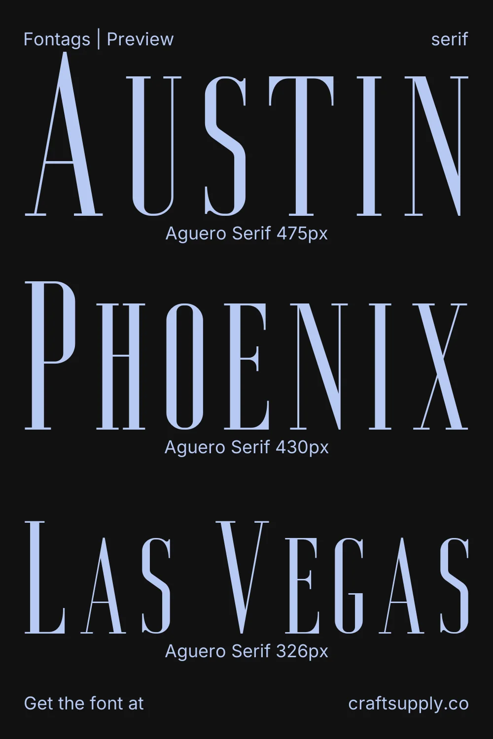 Aguero Serif specimen 5