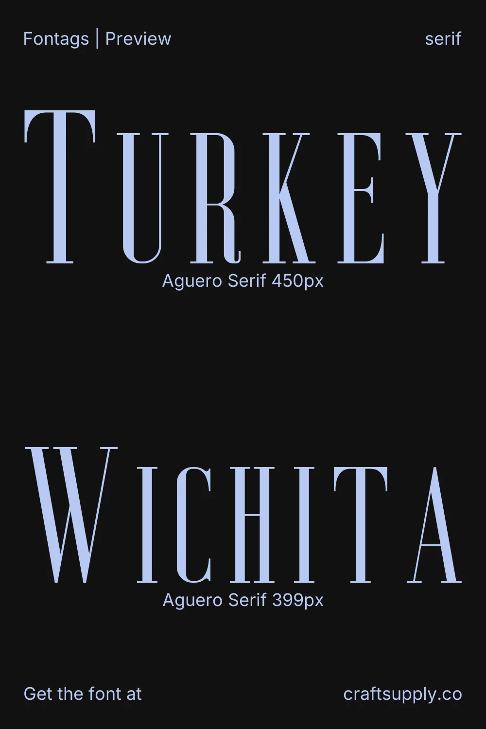 Aguero Serif specimen 6