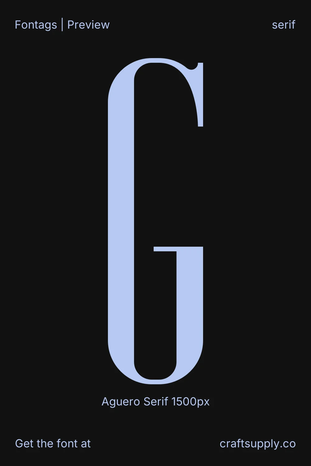 Aguero Serif specimen 7