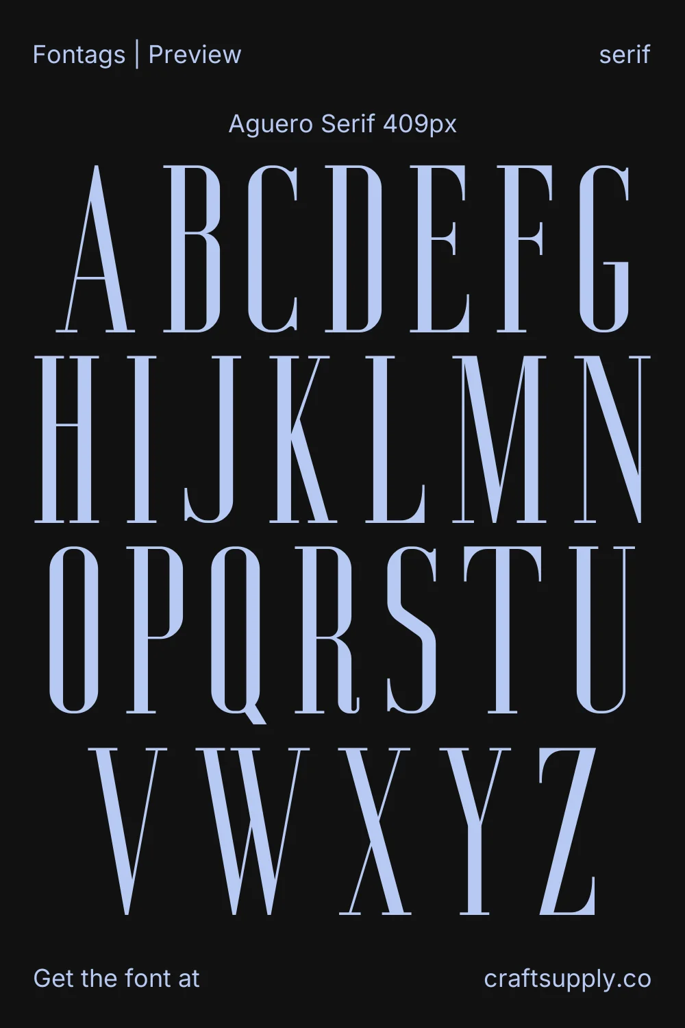Aguero Serif specimen 10