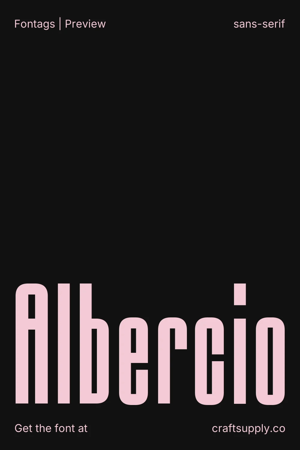 Albercio specimen 1
