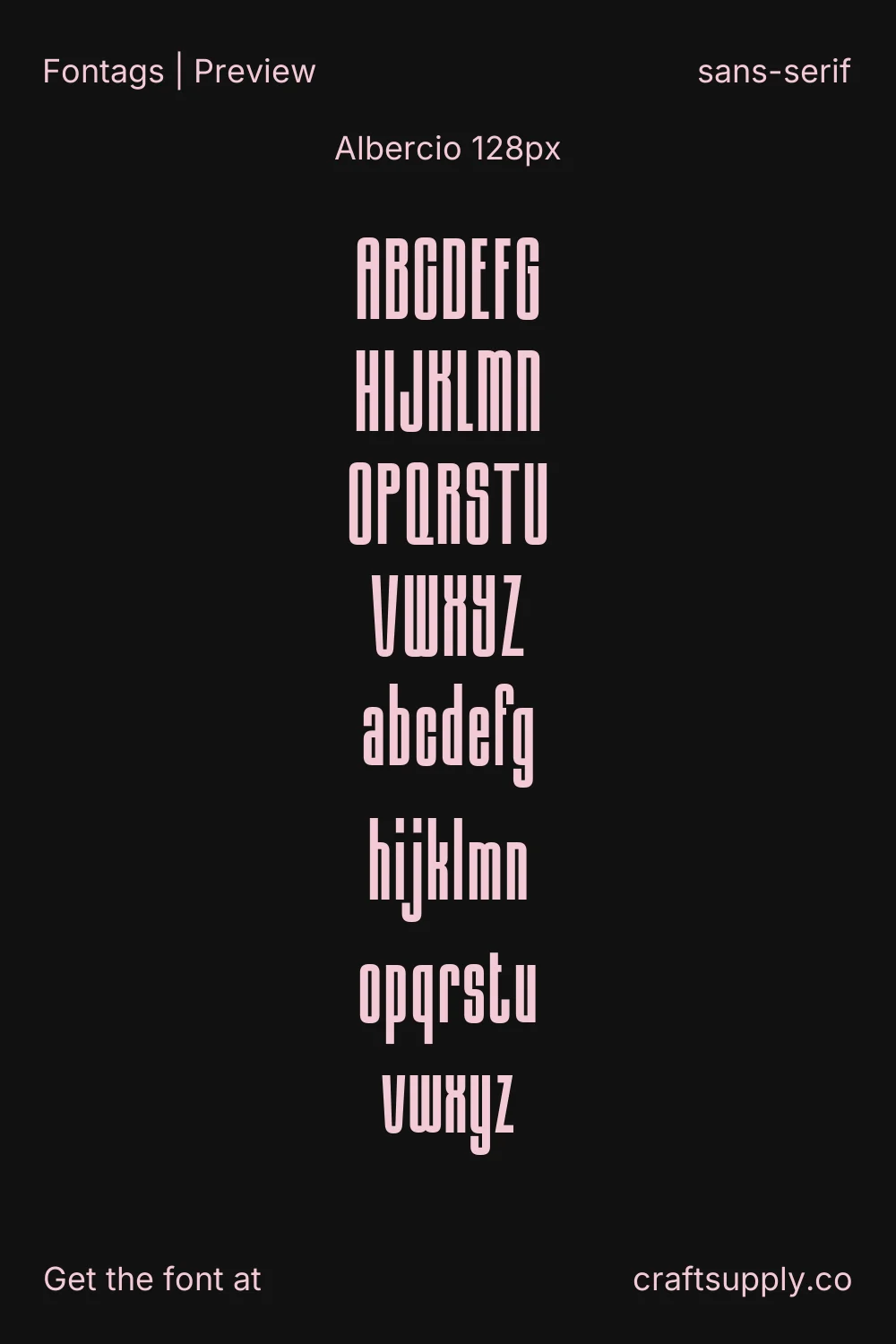 Albercio specimen 8