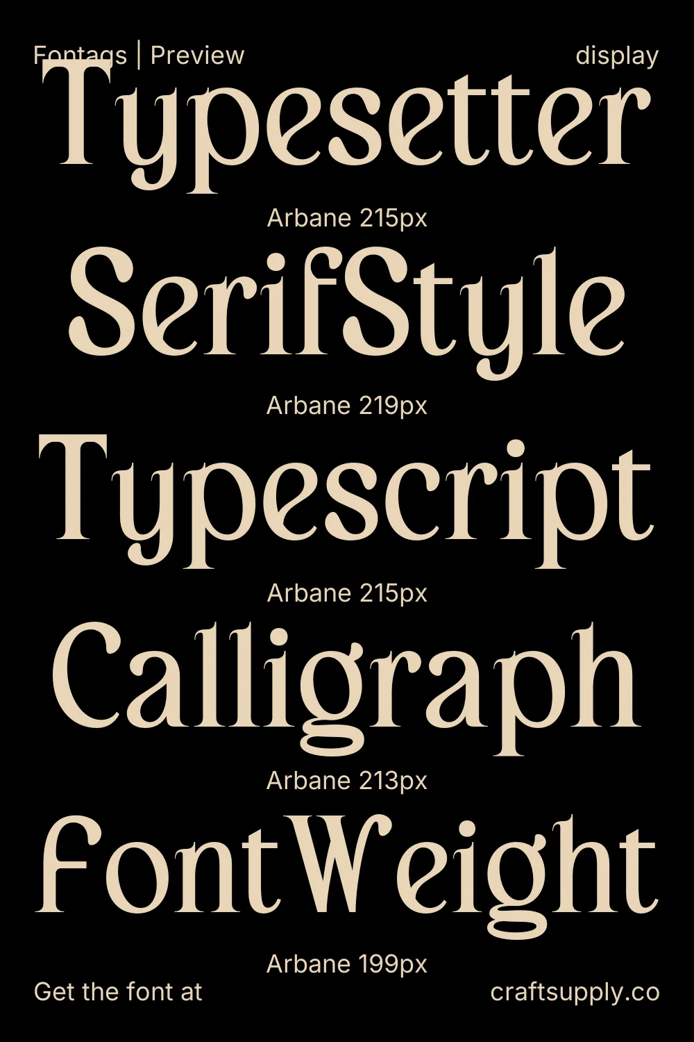 Arbane specimen 9