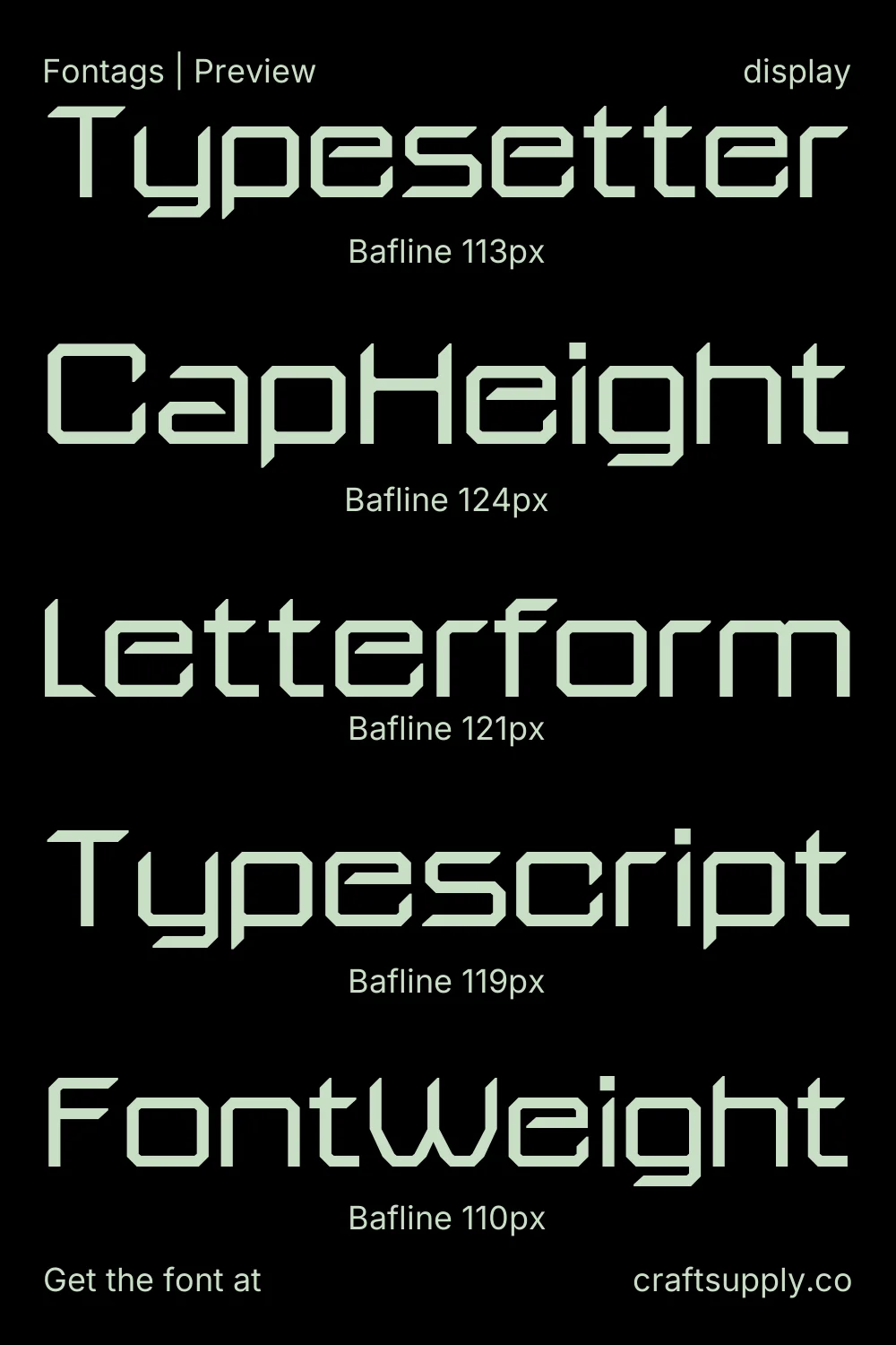 Bafline specimen 9