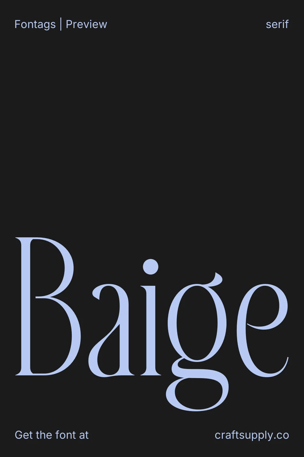 Baige specimen 1