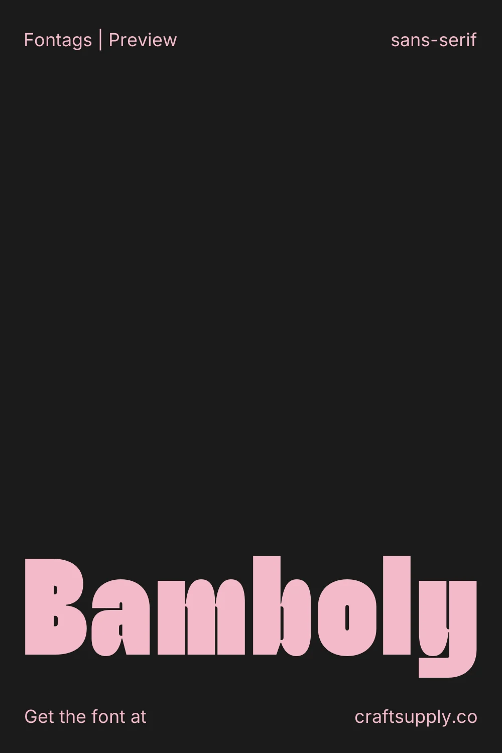 Bamboly specimen 1