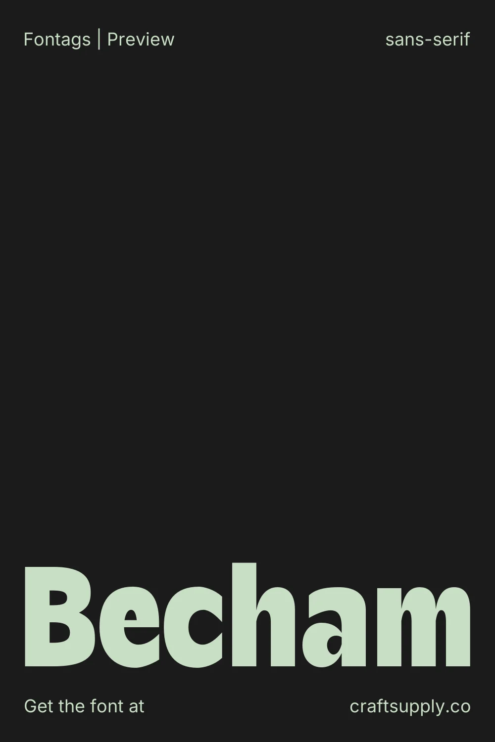 Becham specimen 1