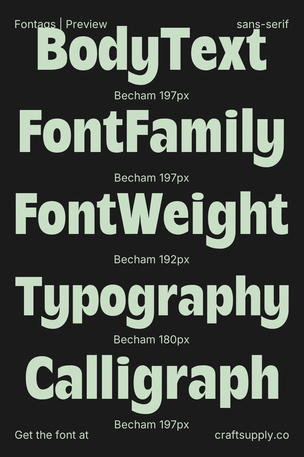 Becham specimen 9