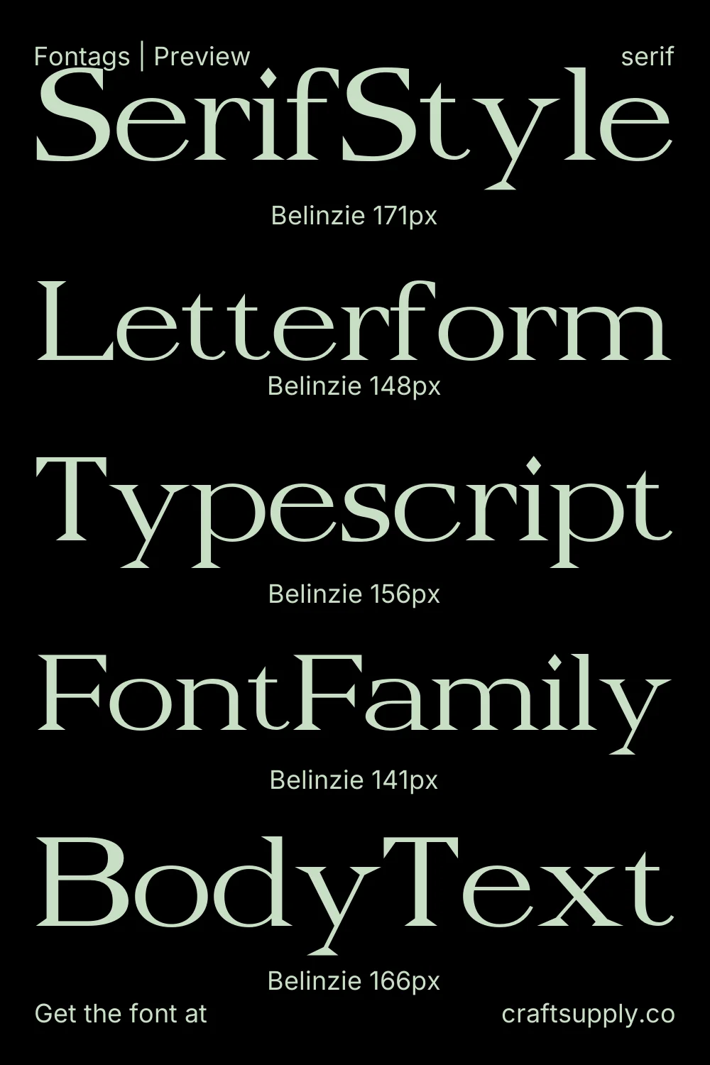 Belinzie specimen 9