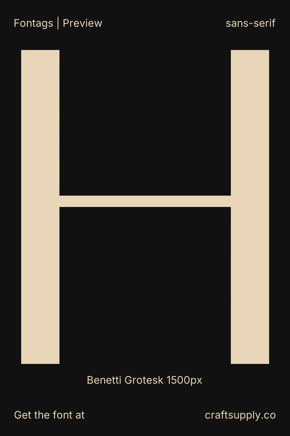 Benetti Grotesk specimen 7