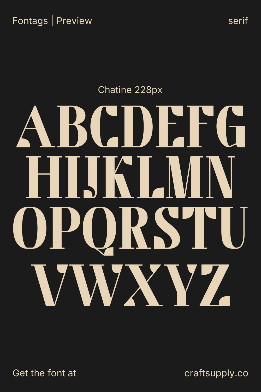 Chatine specimen 2