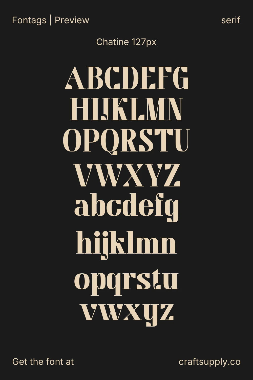 Chatine specimen 8