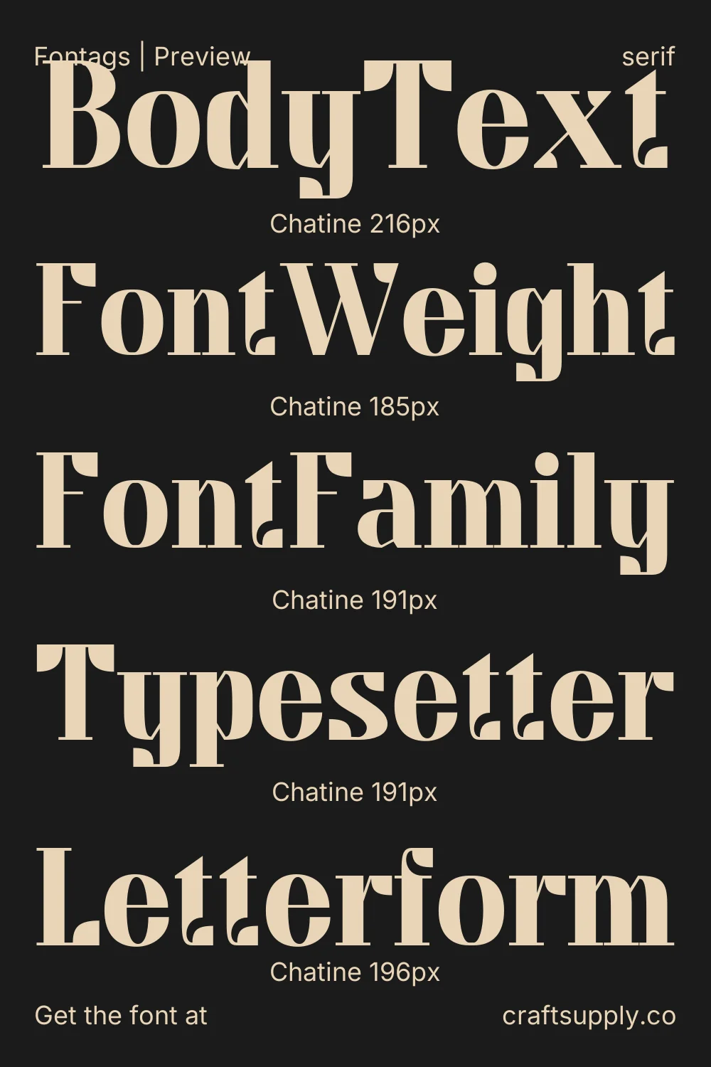 Chatine specimen 9