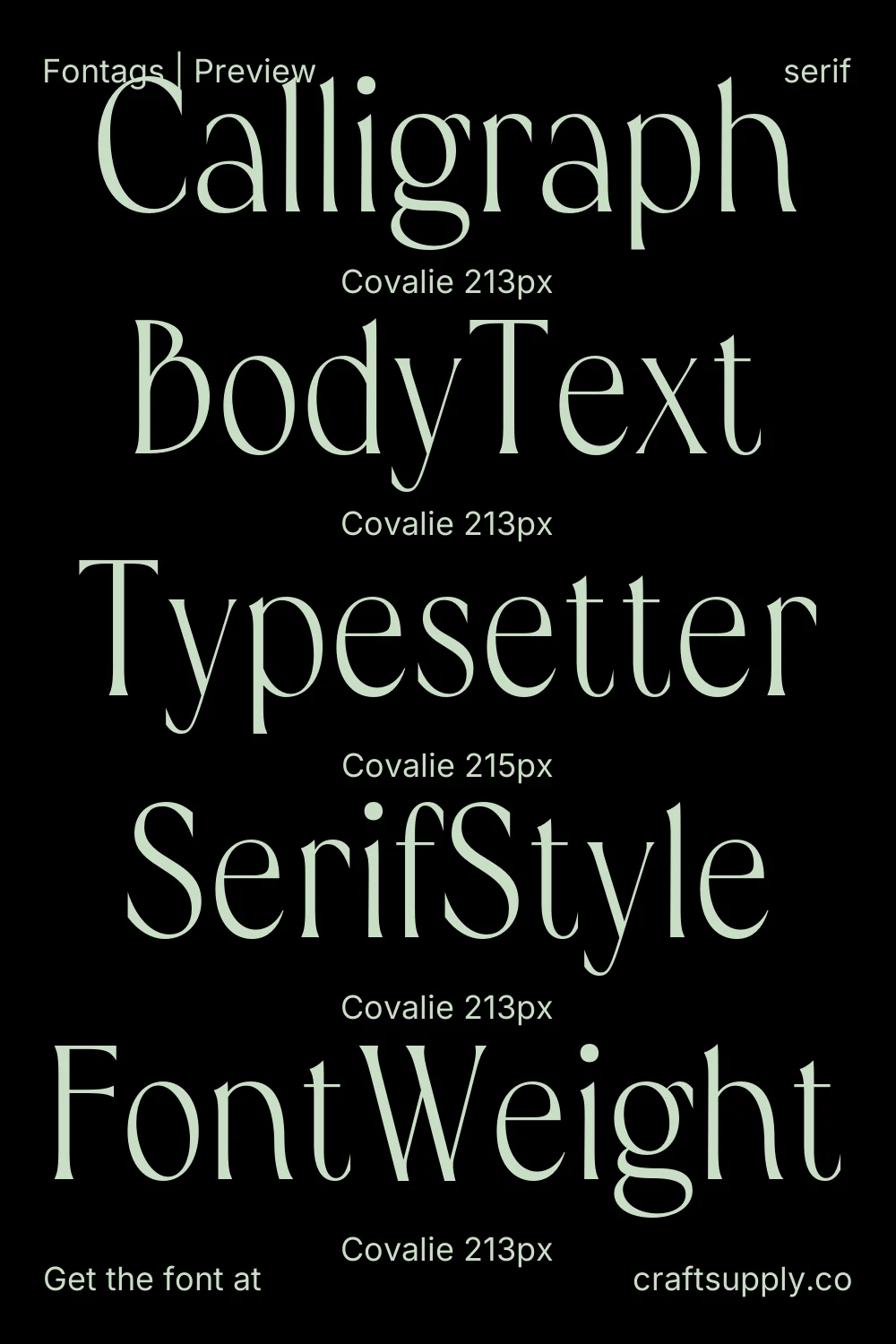 Covalie specimen 9