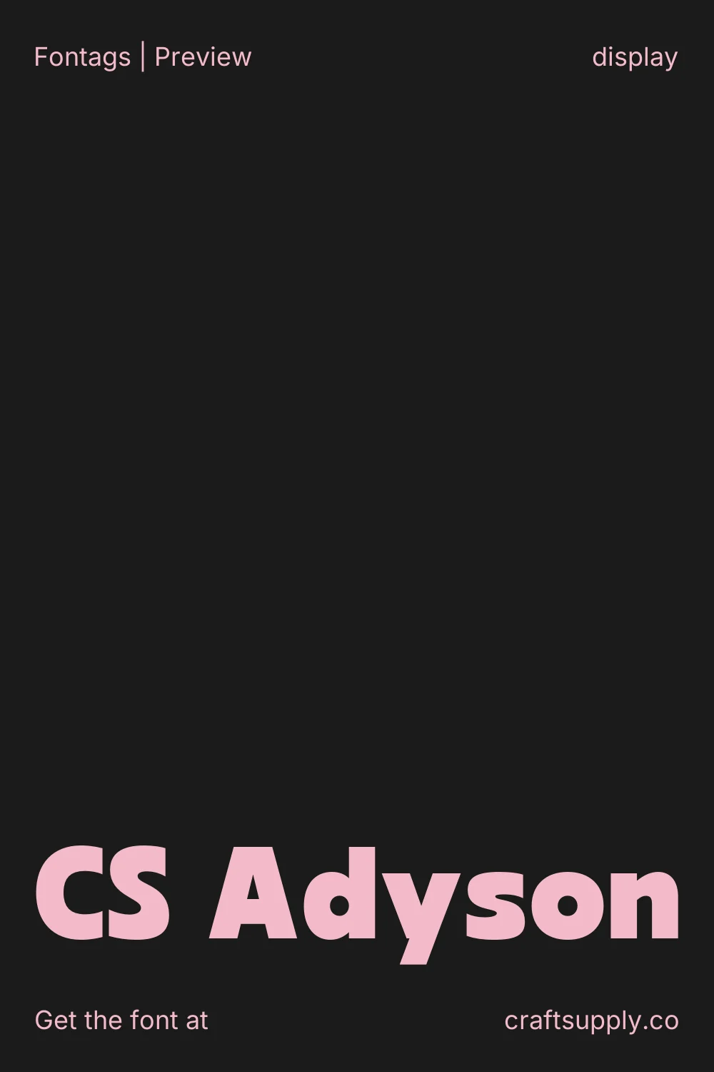 CS Adyson specimen 1