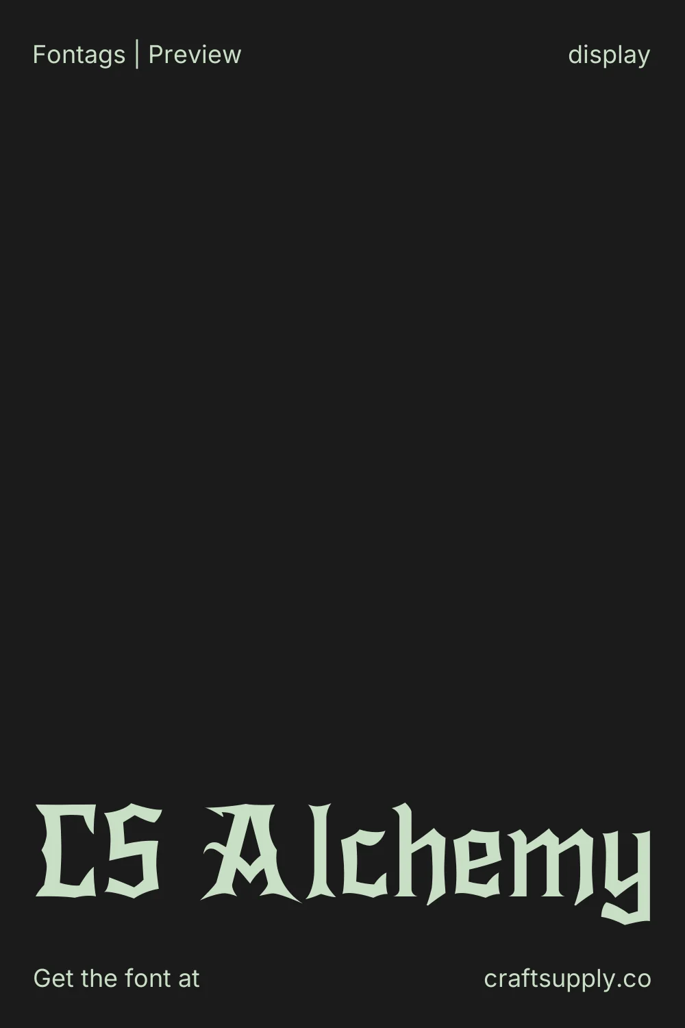 CS Alchemy specimen 1