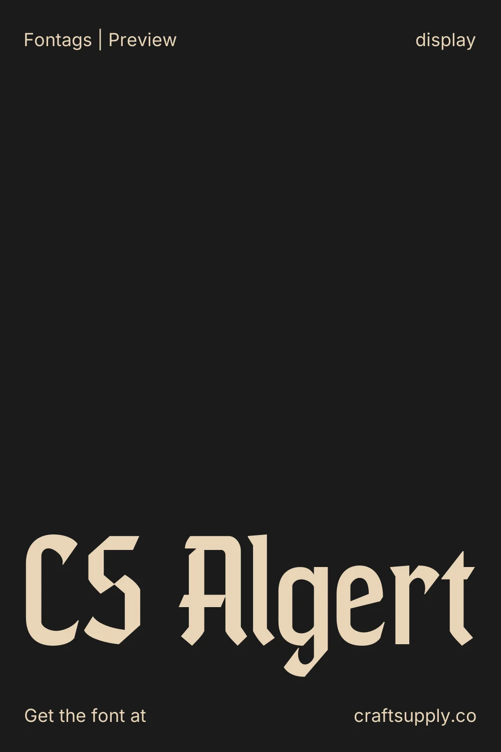 CS Algert specimen 1