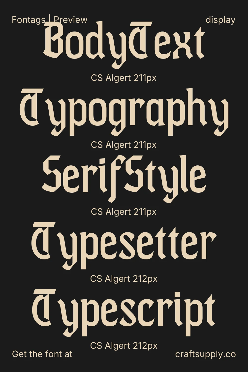 CS Algert specimen 9
