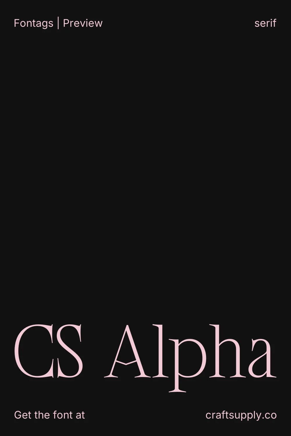 CS Alpha specimen 1