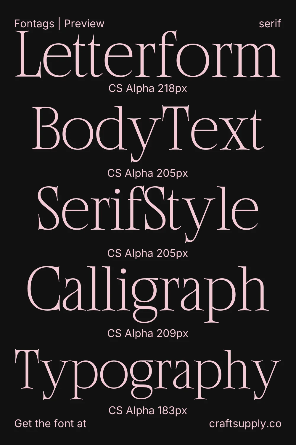 CS Alpha specimen 9