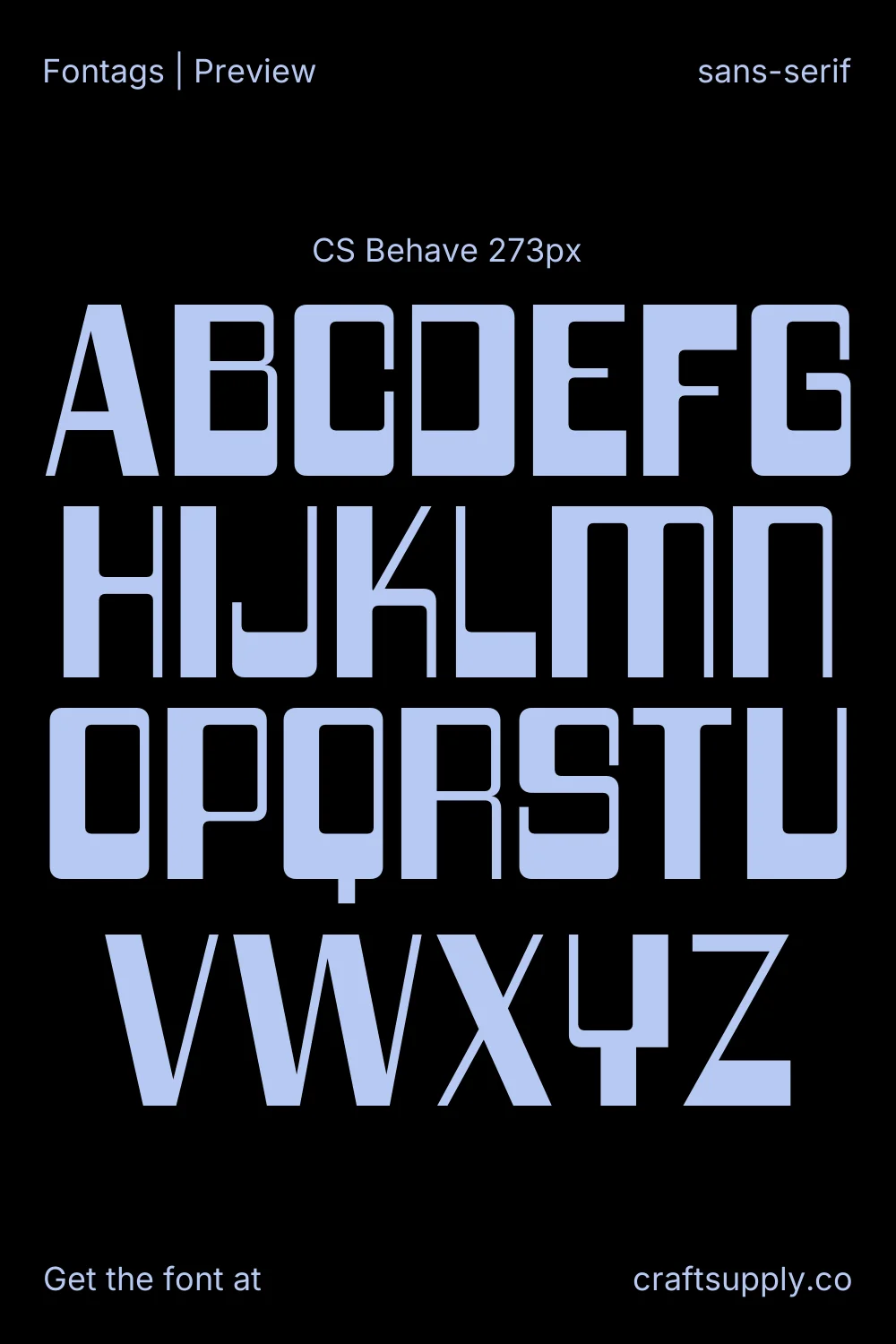 CS Behave specimen 2