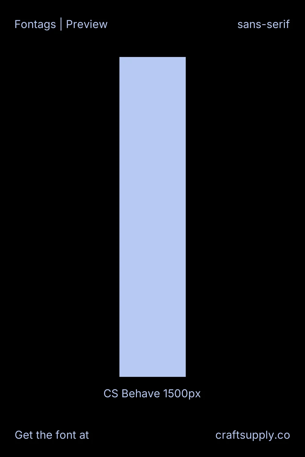 CS Behave specimen 7