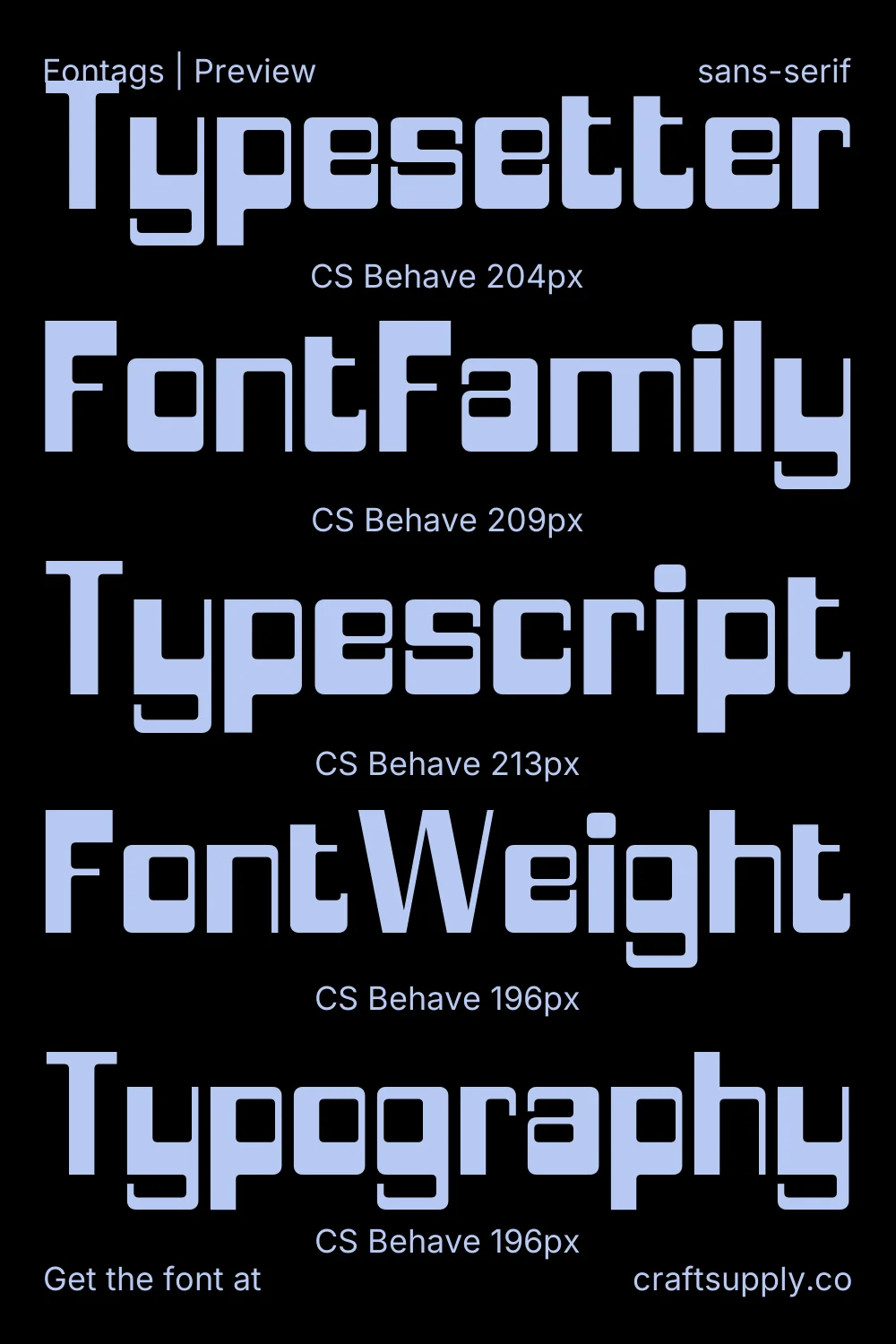 CS Behave specimen 9