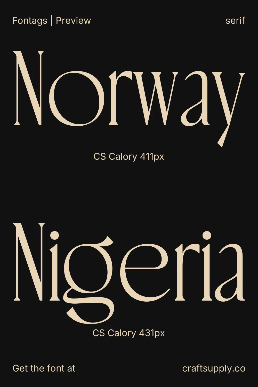 CS Calory specimen 6