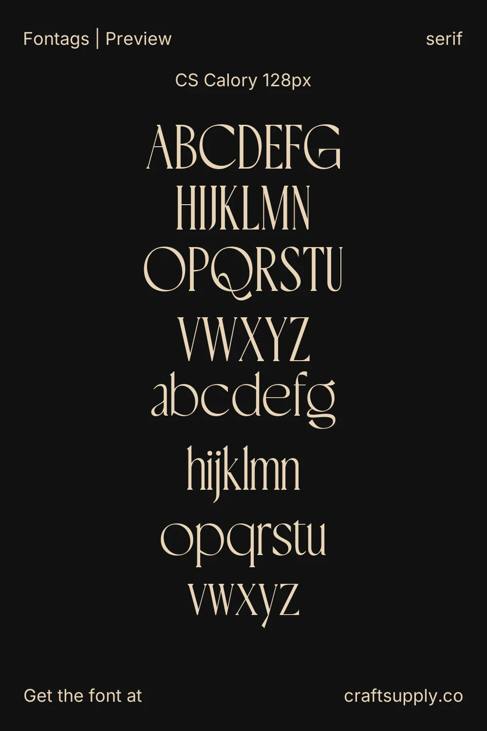 CS Calory specimen 8