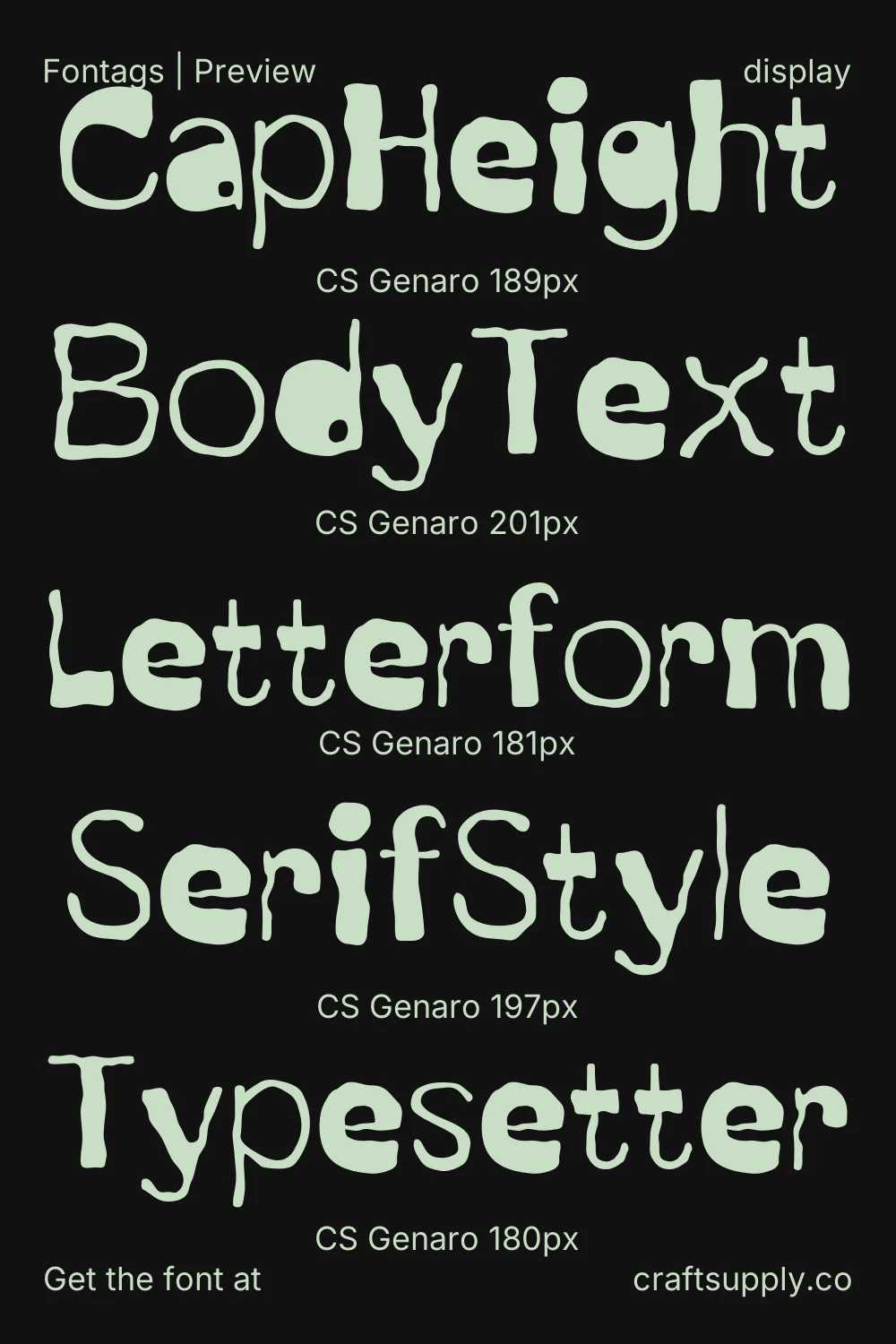 CS Genaro specimen 9