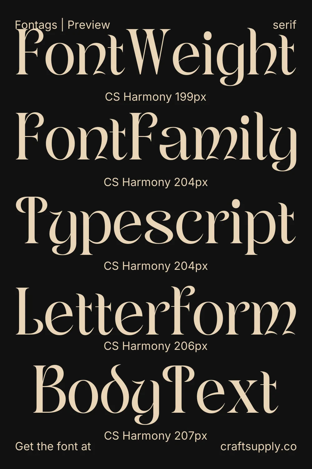 CS Harmony specimen 9