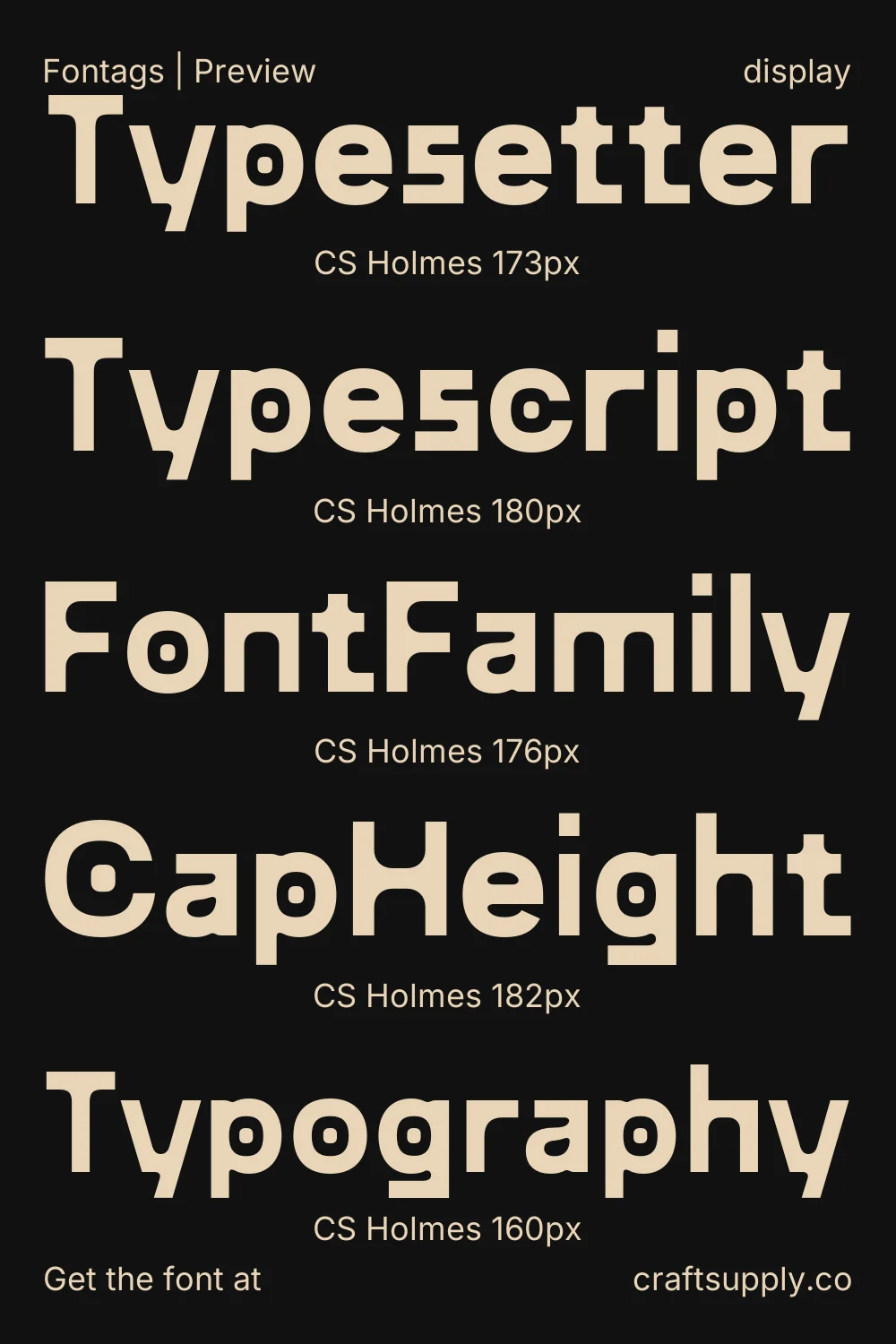 CS Holmes specimen 9
