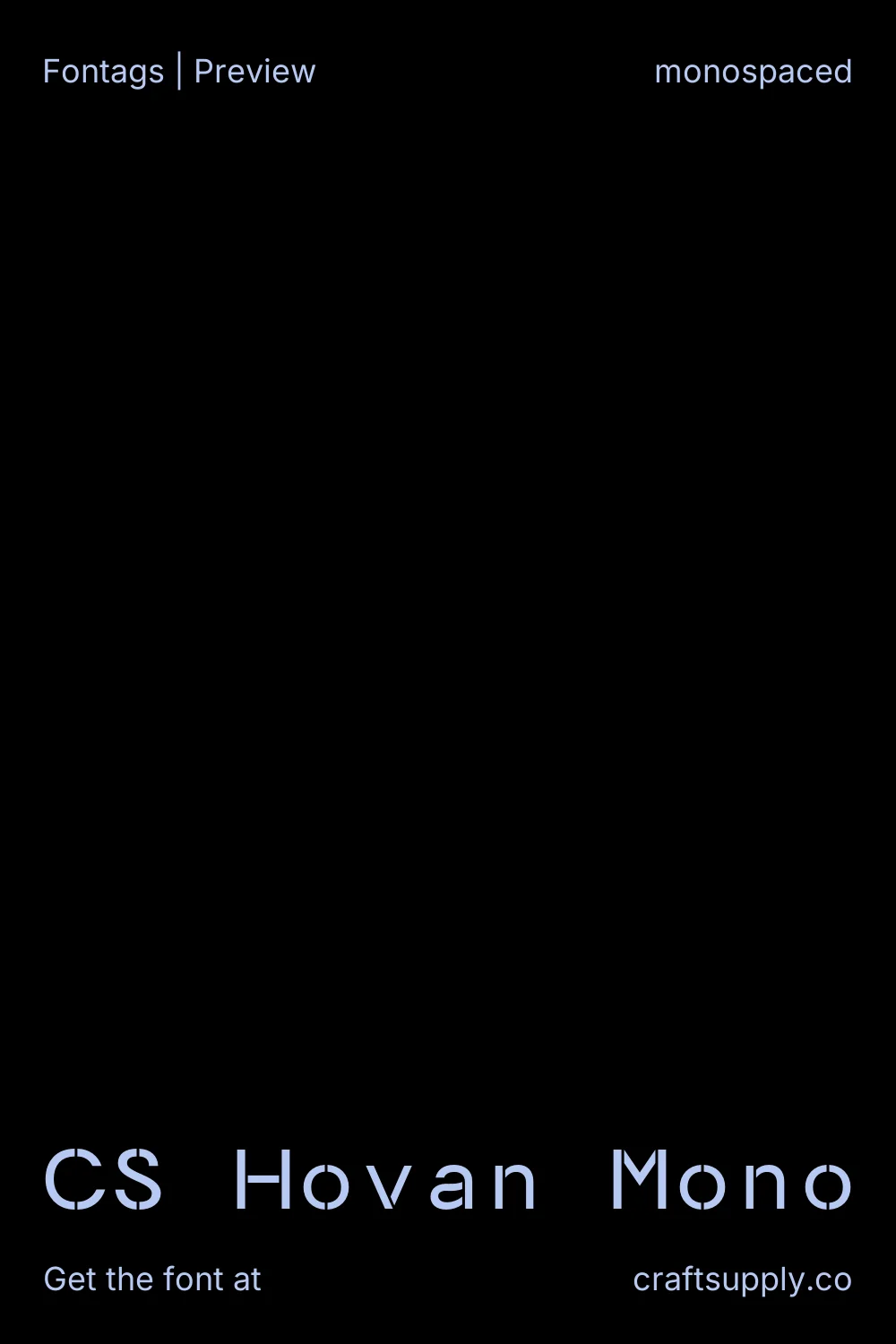 CS Hovan Mono specimen 1