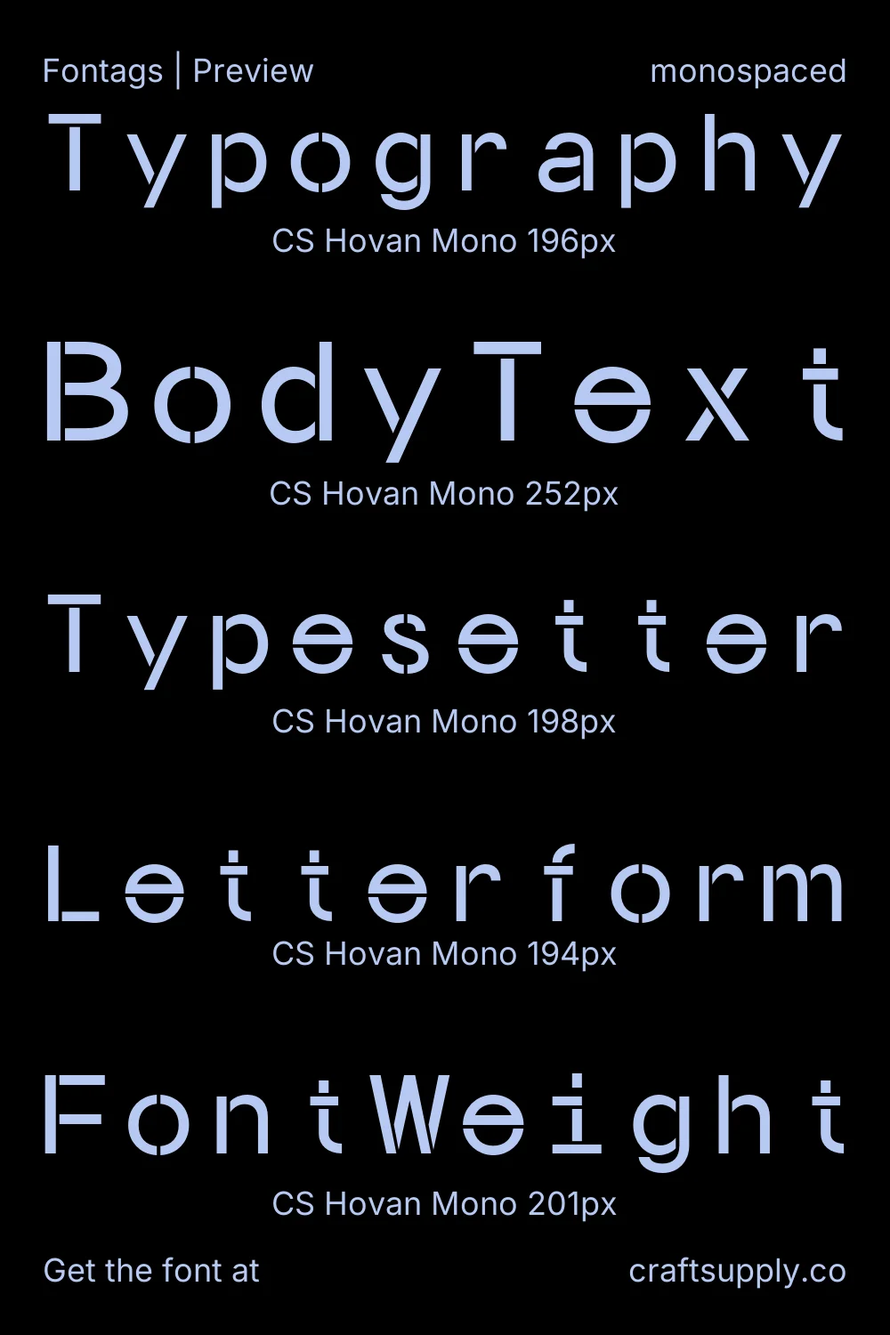 CS Hovan Mono specimen 9