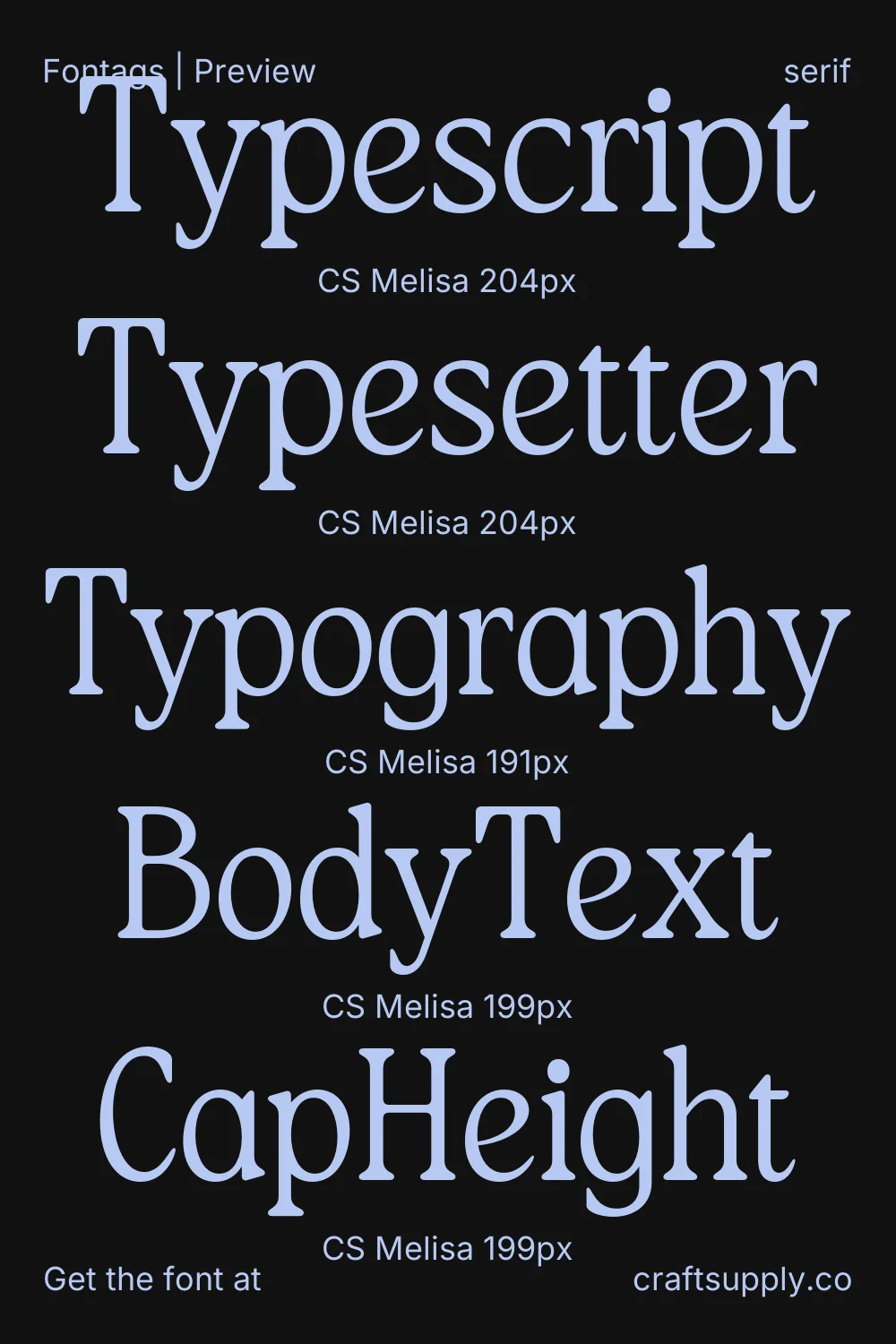 CS Melisa specimen 9