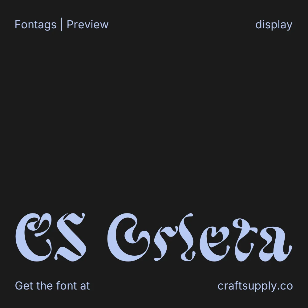 CS Orleta font specimen