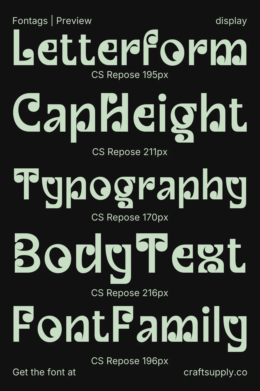 CS Repose specimen 9
