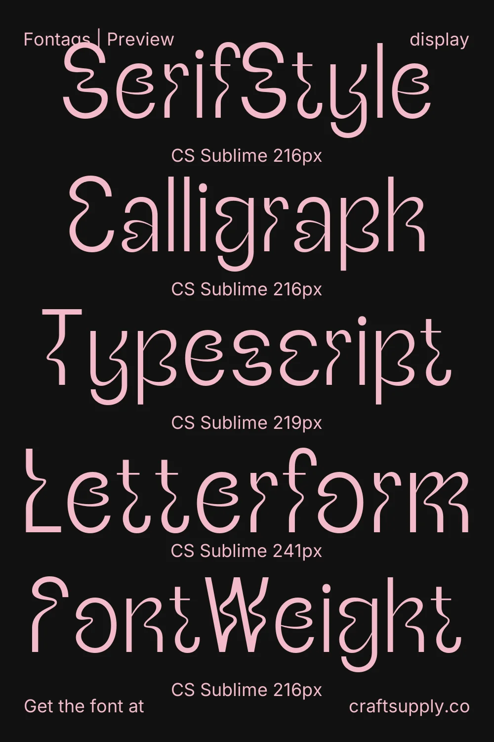 CS Sublime specimen 9