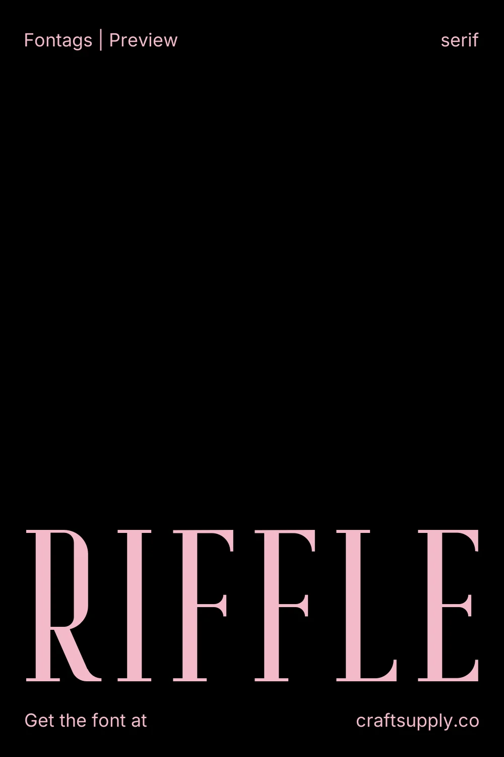 Riffle specimen 1